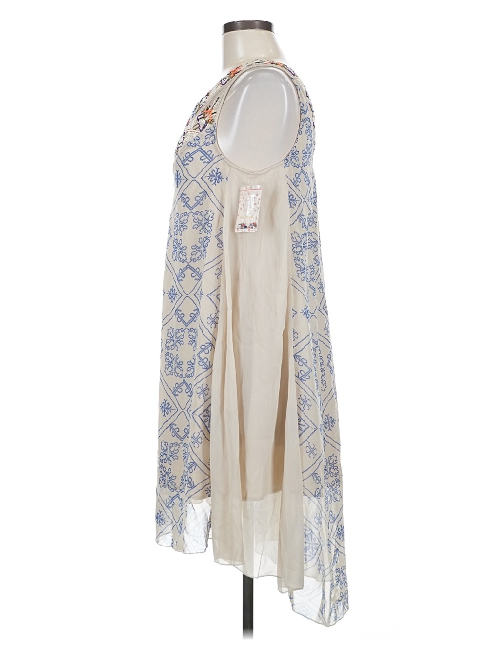 Free People Ancient Mystery Boho Beaded Midi Shift Dress• Small - Picture 11 of 11